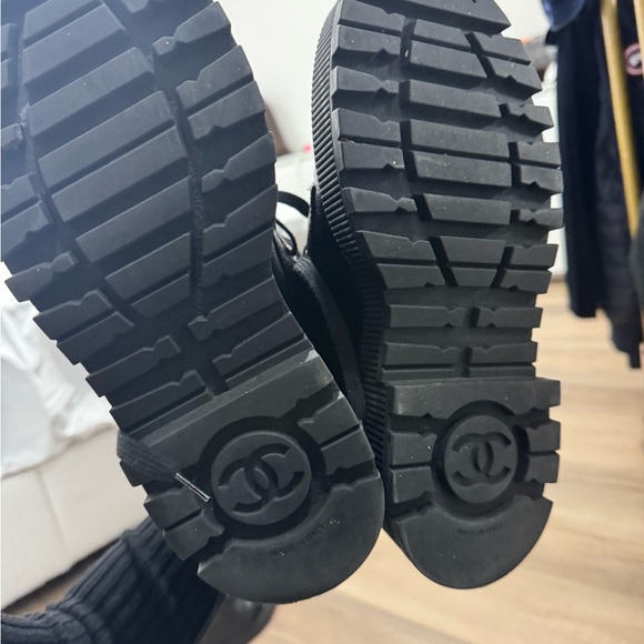CHANEL Black Combat Boots - Picture 4 of 4